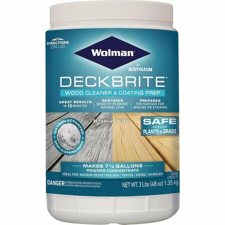 WOLMAN DeckBrite 3 Lb. Wood Cleaner & Coating Prep 16003